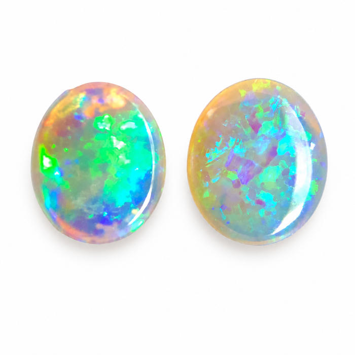 Australian jelly opal matched pair 1.17 carat total loose gemstone - Buy loose or customise