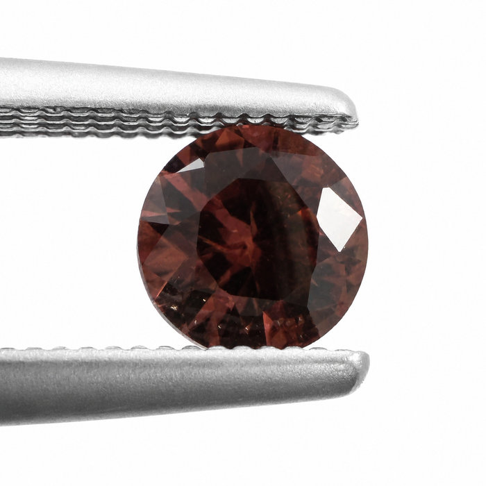 Red Zircon round cut 0.66-0.76ct 5x3mm approximately each loose gemstone - price is per stone - Buy loose or customise