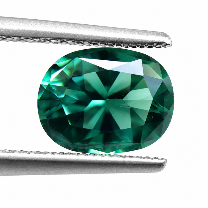 Teal blue green tourmaline cushion cut 1.77 carat loose gemstone - Buy loose or customise