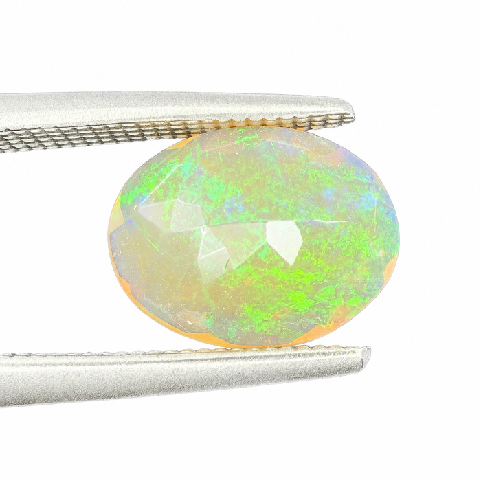 Ethiopian opal 1.07 carat faceted oval cut loose gemstone - Buy loose or make a custom order