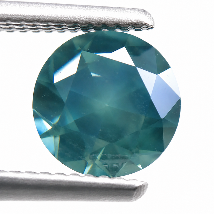 Steel teal Australian Parti Sapphire round cut 1.48 carats - Buy loose or customise