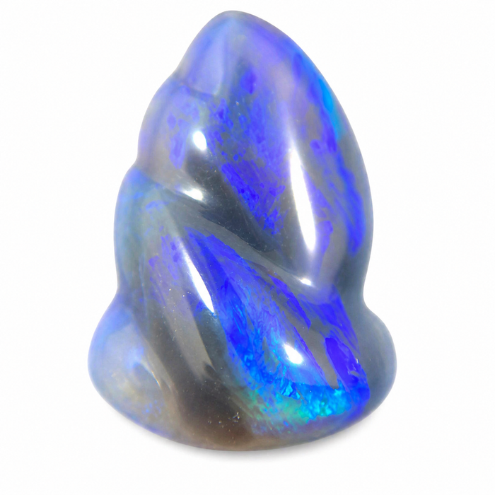 Australian carved jelly opal 10.90 carat loose gemstone - Designer gemstone