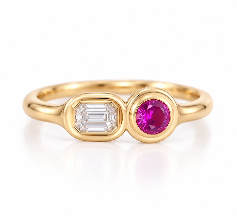 Pink Sapphire round cut 4.67x3.10mm 0.57 carats