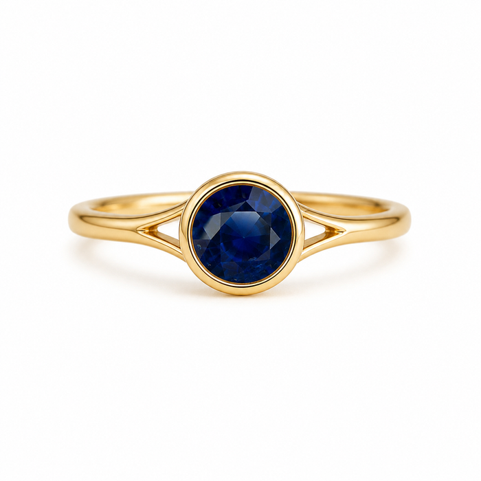 Ceylon sapphire round cut 0.65 carat loose gemstone - Buy loose or Make your own custom jewelry design