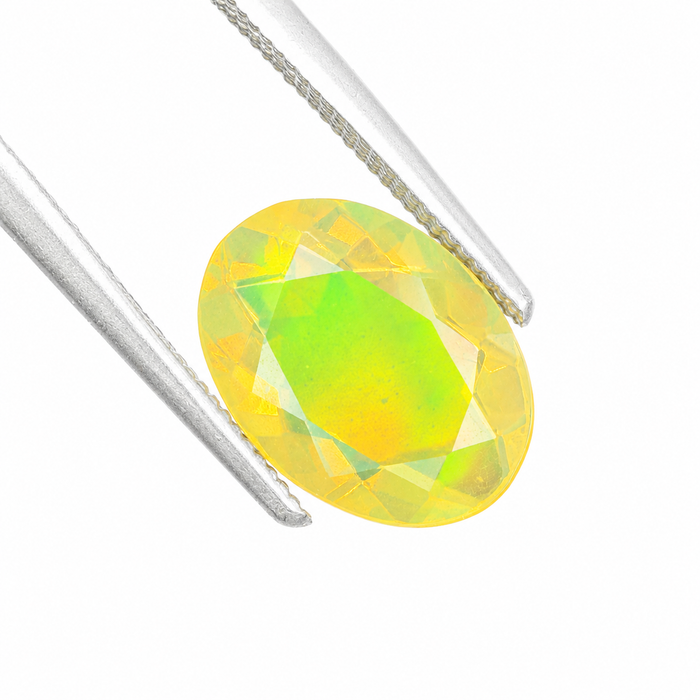 Ethiopian opal 1.45 carat faceted oval cut loose gemstone - Buy loose or make a custom order
