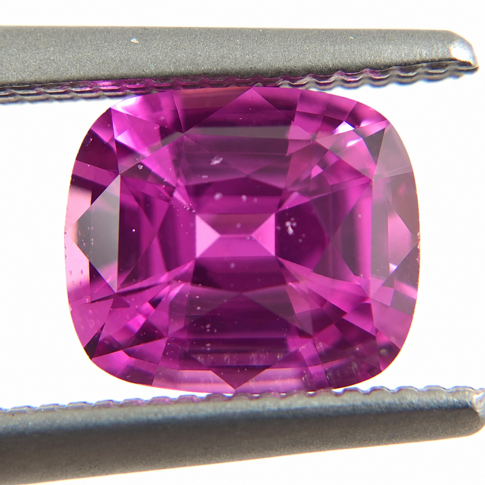 Unheated Treatment Pink Sapphire 1.25 carat 6.53x5.72x3.72mm rectangle cushion cut