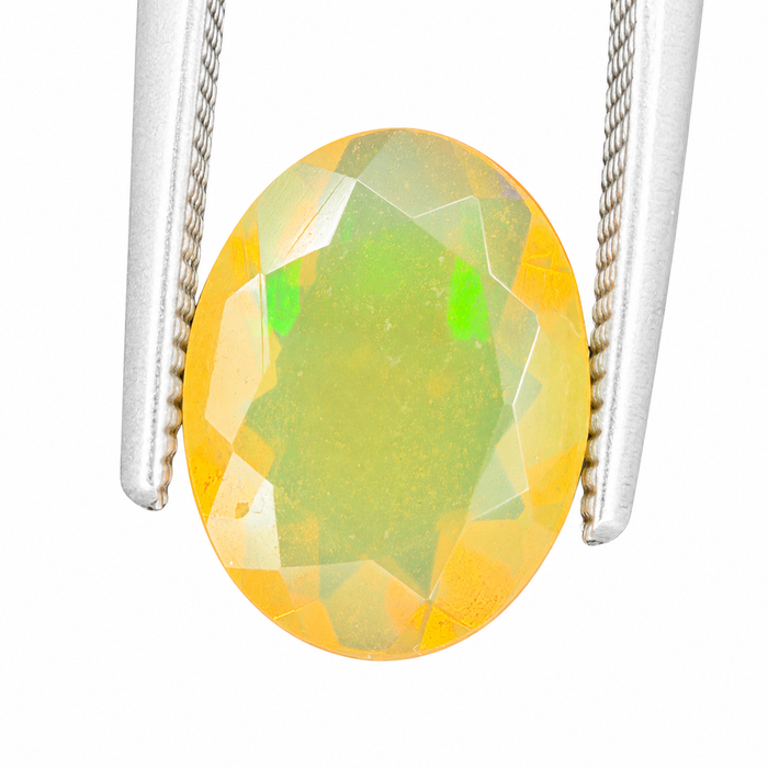 Ethiopian opal 1.28 carat faceted oval cut loose gemstone - Buy loose or make a custom order
