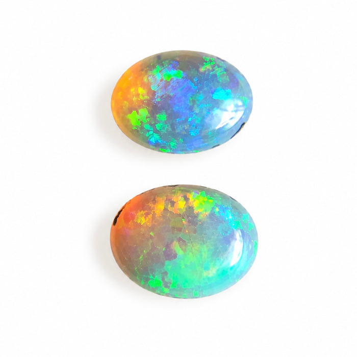 Australian jelly opal matched pair 1.43 carat total loose gemstone - Buy loose or customise