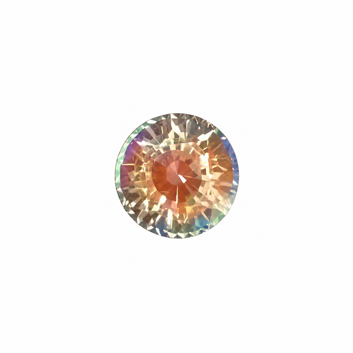 Rainbow moonstone 1.00 carat round brilliant cut loose gemstone