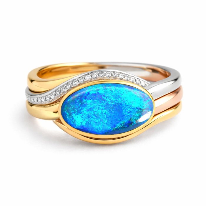 Australian black opal 0.90 carat loose gemstone - Customise this or buy loose