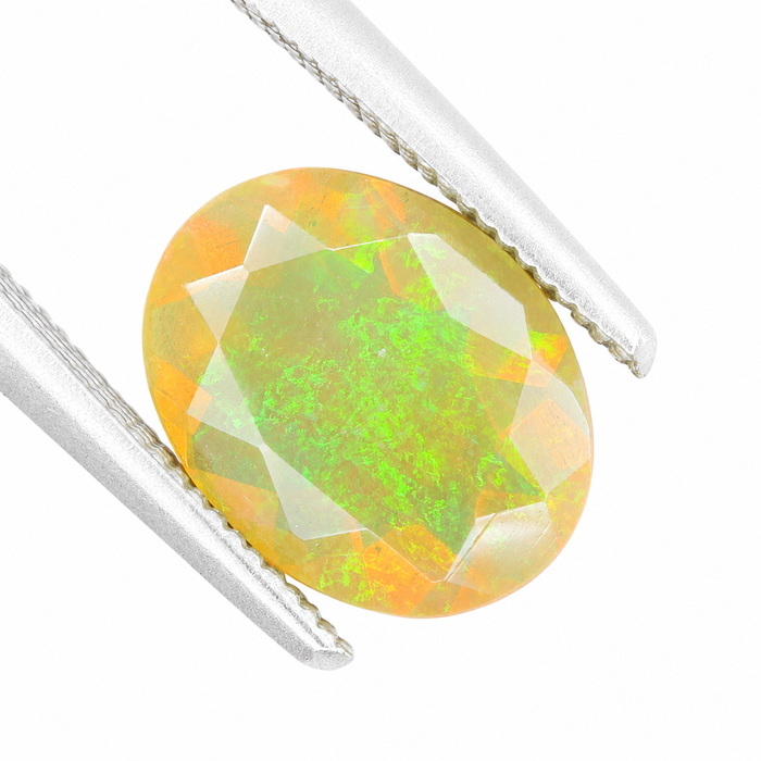 Ethiopian opal 1.07 carat faceted oval cut loose gemstone - Buy loose or make a custom order