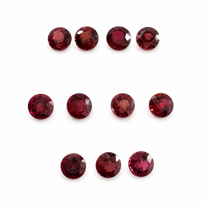 Red Spinel round cut approximately 0.22-0.25ct 3.5x2mm each - Listing is for one stone - Buy loose or customise