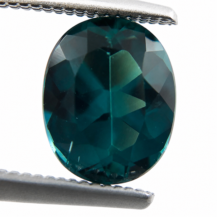 Teal Blue Indicolite Tourmaline oval cut 1.29 carat gemstone - Buy loose or make your own custom jewelry