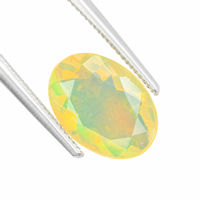 Ethiopian opal 1.45 carat faceted oval cut loose gemstone - Buy loose or make a custom order
