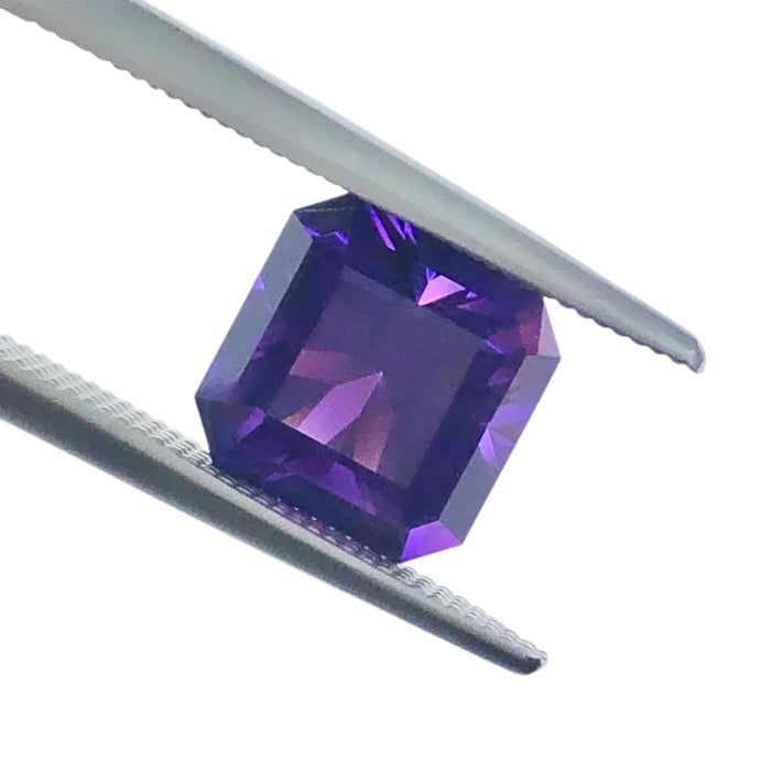 Amethyst 2.58 carat square emerald cut loose gemstone - Buy loose or customise