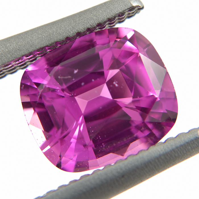 Unheated Treatment Pink Sapphire 1.25 carat 6.53x5.72x3.72mm rectangle cushion cut