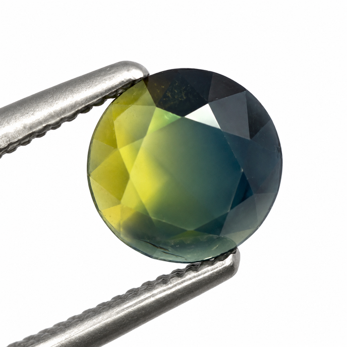 Australian Parti sapphire 1.05ct round rose cut loose gemstone - Buy loose or customise