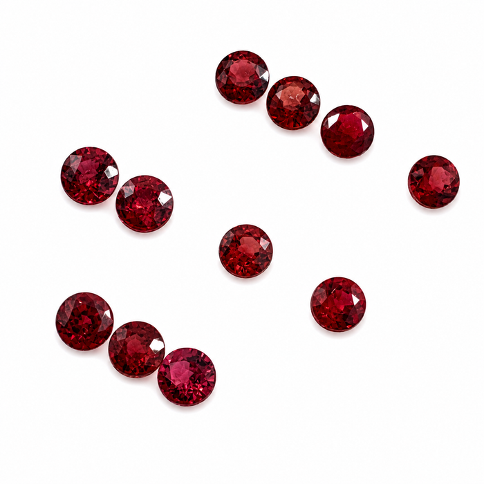 Red Spinel round cut approximately 0.22-0.25ct 3.5x2mm each - Listing is for one stone - Buy loose or customise