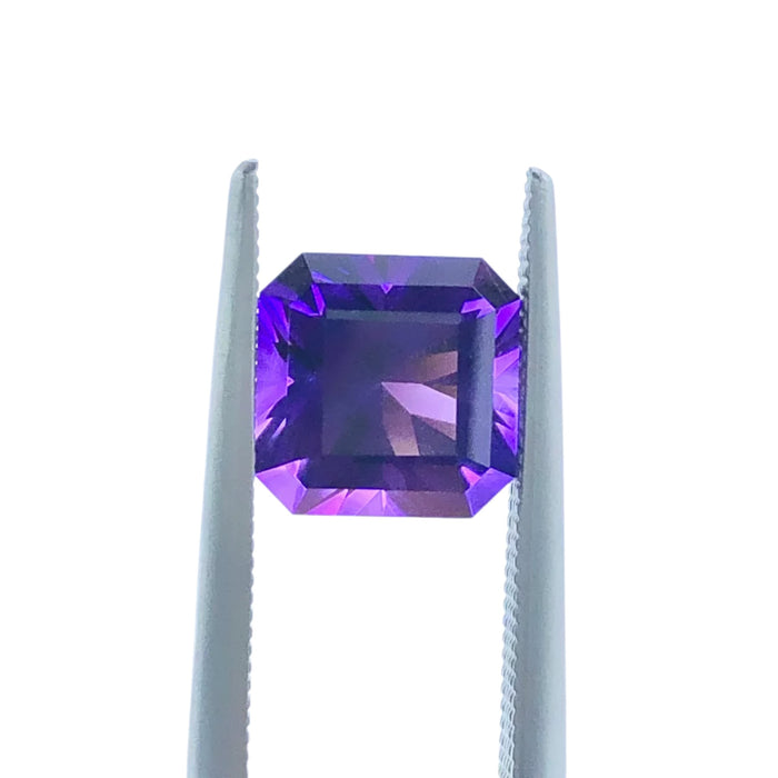 Amethyst 2.58 carat square emerald cut loose gemstone - Buy loose or customise