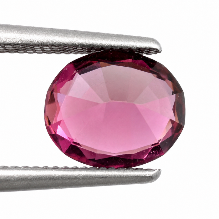 Pink orange sunset tourmaline fancy oval cut 1.28 carats loose gemstone - Buy loose or customise