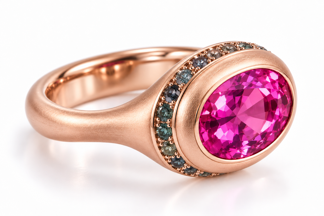 Pink Sapphire 1.19 carat 6.98x4.86x4.29mm oval cut - Buy loose or Make your own jewelry design