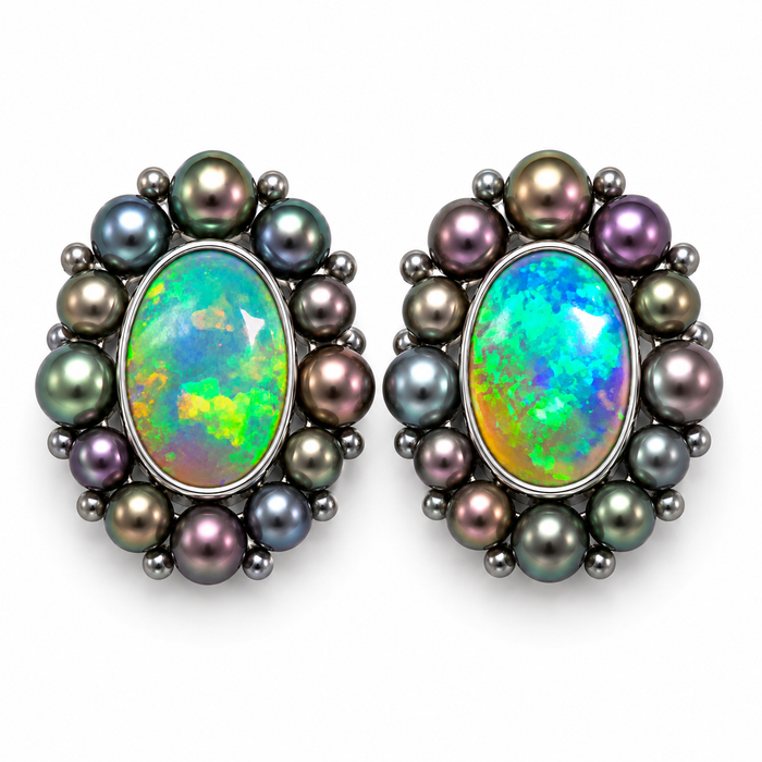 Australian jelly opal matched pair 2.53 carat total loose gemstone - Buy loose or customise