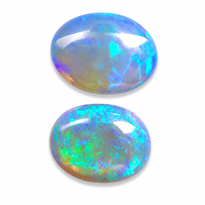Australian jelly opal matched pair 1.67 carat total loose gemstone - Buy loose or customise