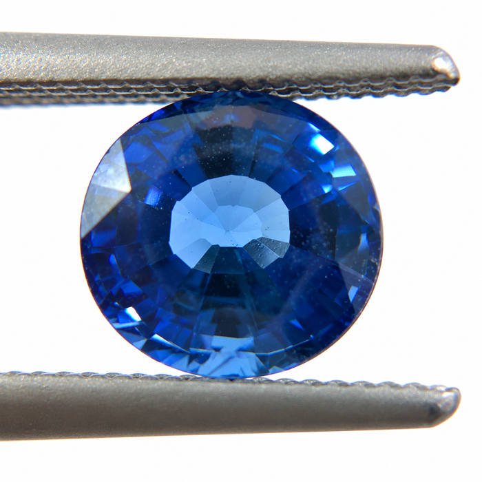 Natural blue Ceylon Sapphire oval cushion cut 6.8x6.2mm 1.71 carat gemstone