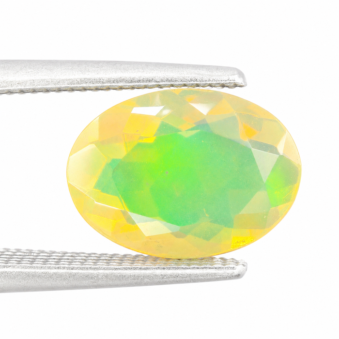 Ethiopian opal 1.45 carat faceted oval cut loose gemstone - Buy loose or make a custom order