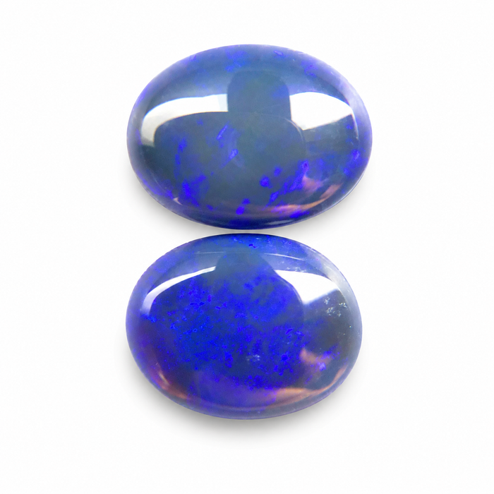 Australian jelly opal matched pair 2.63 carat total loose gemstone - Buy loose or customise