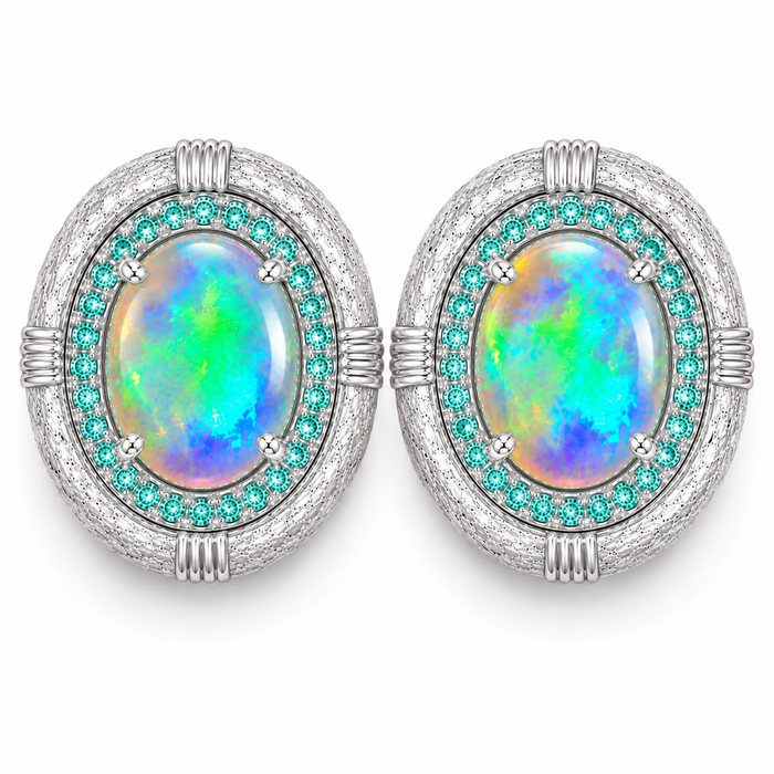 Australian jelly opal matched pair 1.17 carat total loose gemstone - Buy loose or customise