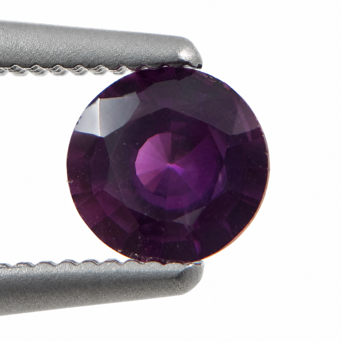 Purple Magenta Sapphire round cut 0.47 carat loose gemtone