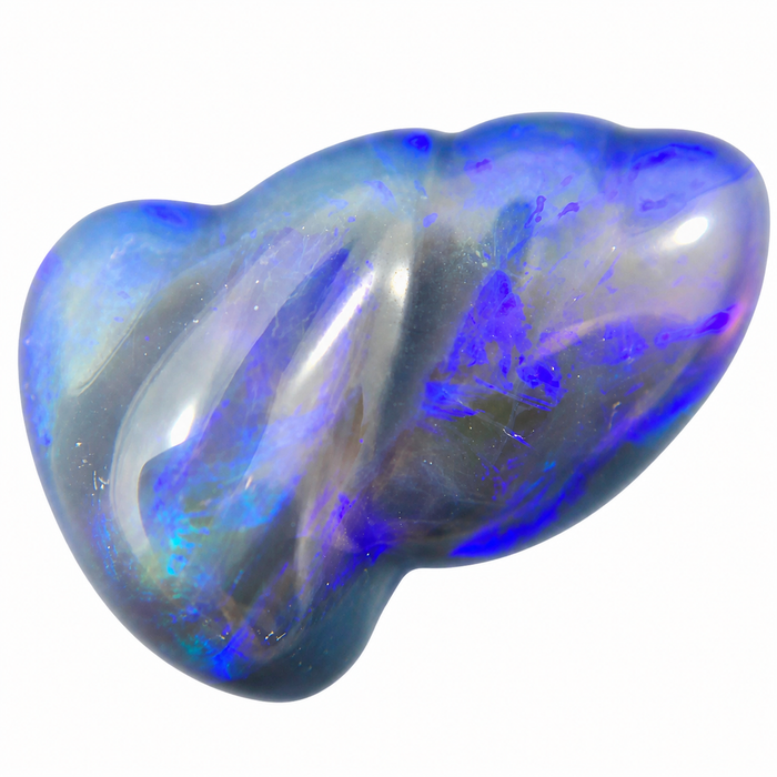 Australian carved jelly opal 10.90 carat loose gemstone - Designer gemstone