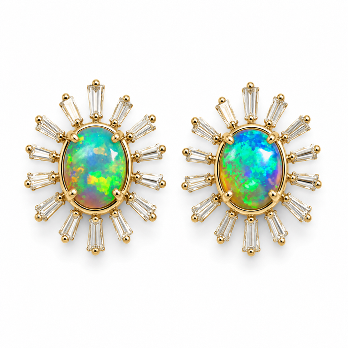 Australian jelly opal matched pair 2.53 carat total loose gemstone - Buy loose or customise