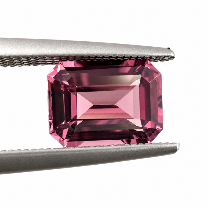 Pink Tanga garnet emerald cut 2.22 carats loose gemstone - Buy loose or customise