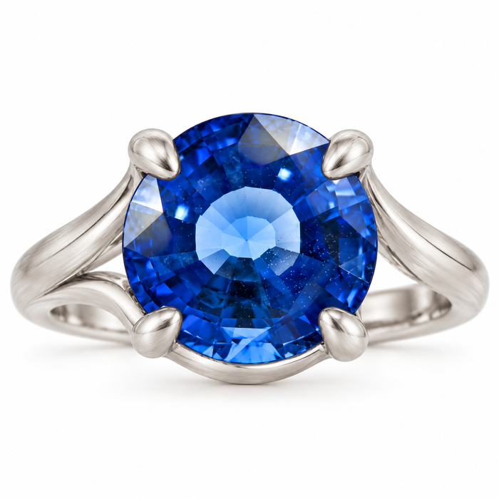 Natural blue Ceylon Sapphire oval cushion cut 6.8x6.2mm 1.71 carat gemstone