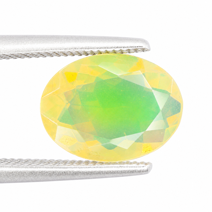 Ethiopian opal 1.45 carat faceted oval cut loose gemstone - Buy loose or make a custom order