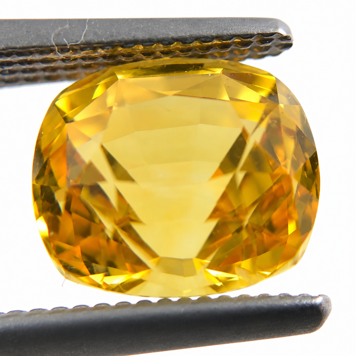 Yellow Sapphire 2.53 carat 7.20x6.58x5.66mm rectangle cushion cut