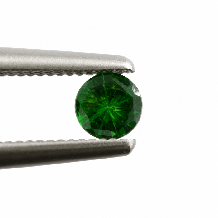 Green Tsavorite garnet round cut 0.10-0.14ct 3x1.7mm approximately each loose gemstone - price is per stone - Buy loose or customise