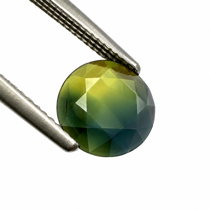 Australian Parti sapphire 1.05ct round rose cut loose gemstone - Buy loose or customise