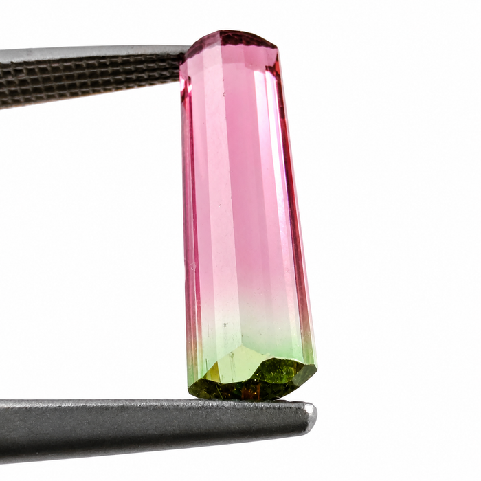 Watermelon tourmaline fancy baguette cut 1.73 carat loose gemstone - Buy loose or customise