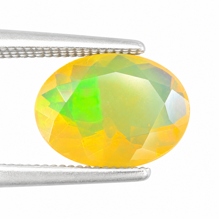 Ethiopian opal 1.28 carat faceted oval cut loose gemstone - Buy loose or make a custom order