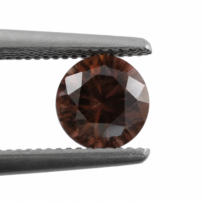 Red Zircon round cut 0.66-0.76ct 5x3mm approximately each loose gemstone - price is per stone - Buy loose or customise