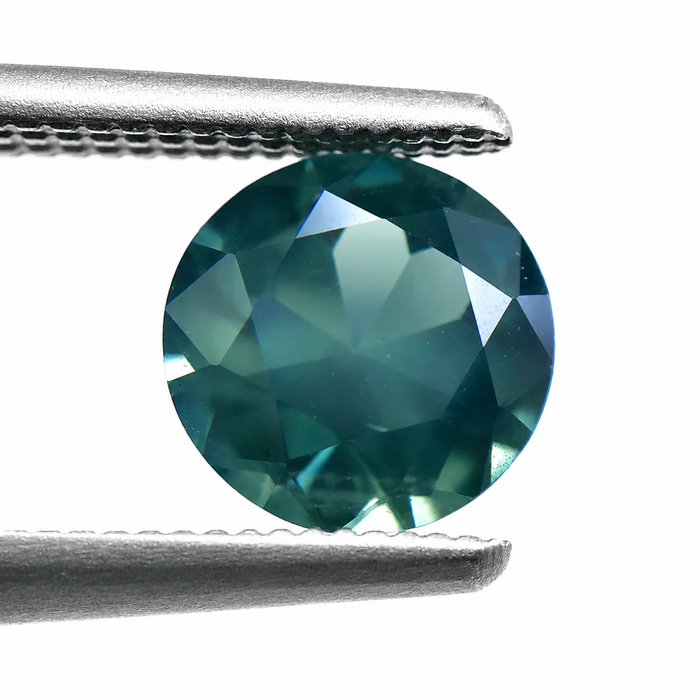 Steel teal Australian Parti Sapphire round cut 1.48 carats - Buy loose or customise
