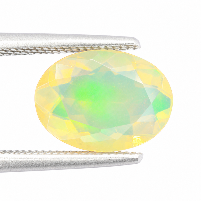 Ethiopian opal 1.45 carat faceted oval cut loose gemstone - Buy loose or make a custom order