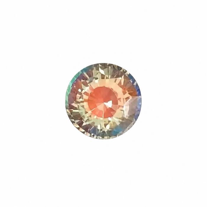 Rainbow moonstone 1.00 carat round brilliant cut loose gemstone