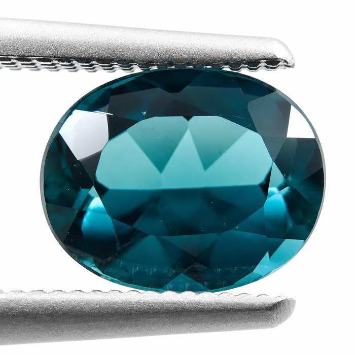 Teal Blue Indicolite Tourmaline oval cut 1.29 carat gemstone - Buy loose or make your own custom jewelry