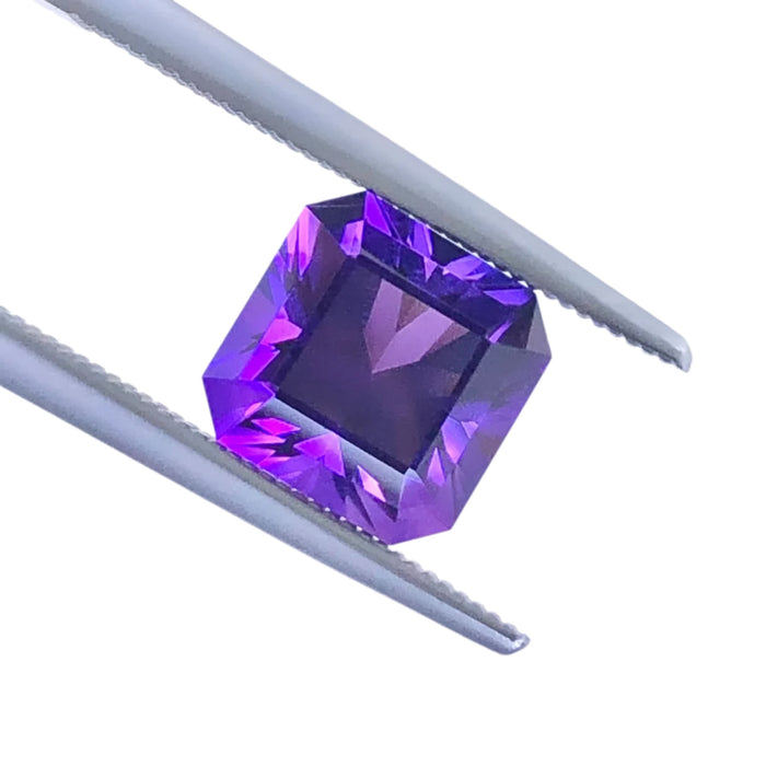 Amethyst 2.58 carat square emerald cut loose gemstone - Buy loose or customise