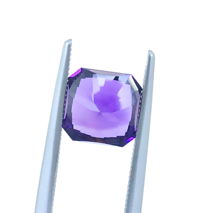 Amethyst 2.58 carat square emerald cut loose gemstone - Buy loose or customise