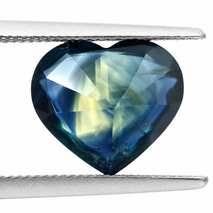 Pharaoh’s eye Australian Parti Sapphire heart cut 4.28 carats - Buy loose or customise